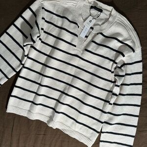Sanctuary striped cotton sweater size M